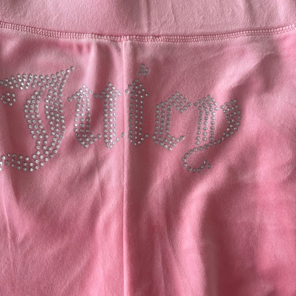 JUICY COUTURE POWDER PUFF VELOUR SET! Shorts and zip jacket! New! L - Picture 6 of 11